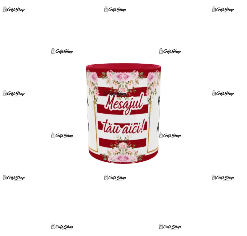 Cana, personalizata cu  2 poze si 1 text, 330ml, model 3352